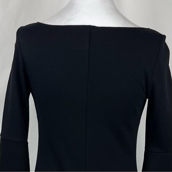 Bailey/44 Black With Electric Blue Bell Sleeves Party Event Dress NWOT Size XS - Picture 7 of 14